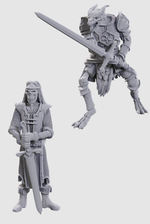 D&D NOLZURS MARVELOUS UNPAINTED MINIS: Limited Edition 50th Anniversary Skeleton Knights (2)